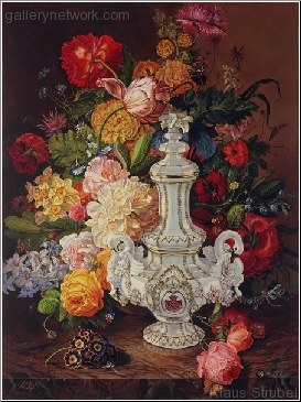 Flowers and Meissen Vase