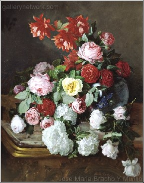 A Rich Still Life of Flowers