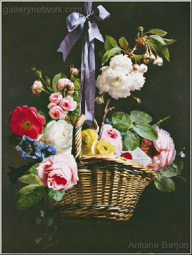 A Romantic Basket Of Flowers