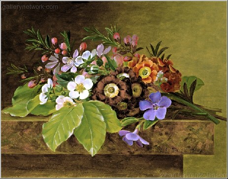 A Bouquet of Apple and Cherry Blossoms, Primula