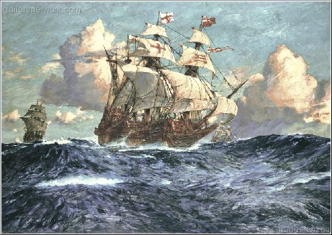 The English Fleet at Sea