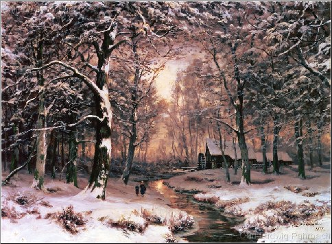 A Wooded Winter Landscape