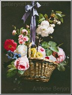 A Romantic Basket Of Flowers