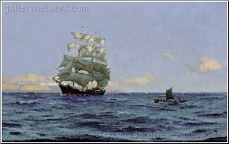 A Pilot Approaching a Barque Off Coquimbo, Chile