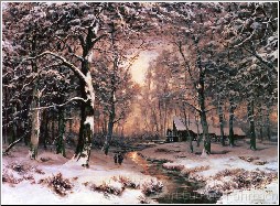 A Wooded Winter Landscape