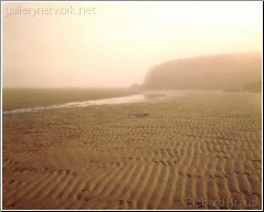 cornwall foggy beach